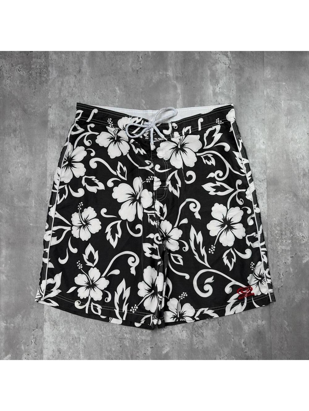 Vintage Gotcha Surf Grunge Floral Hawaii Baggy Board Shorts